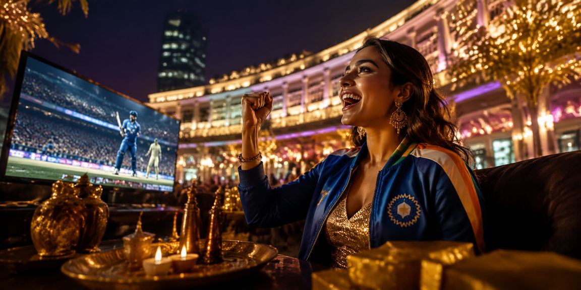Vibrant IPL match evening capturing crickbet spirit